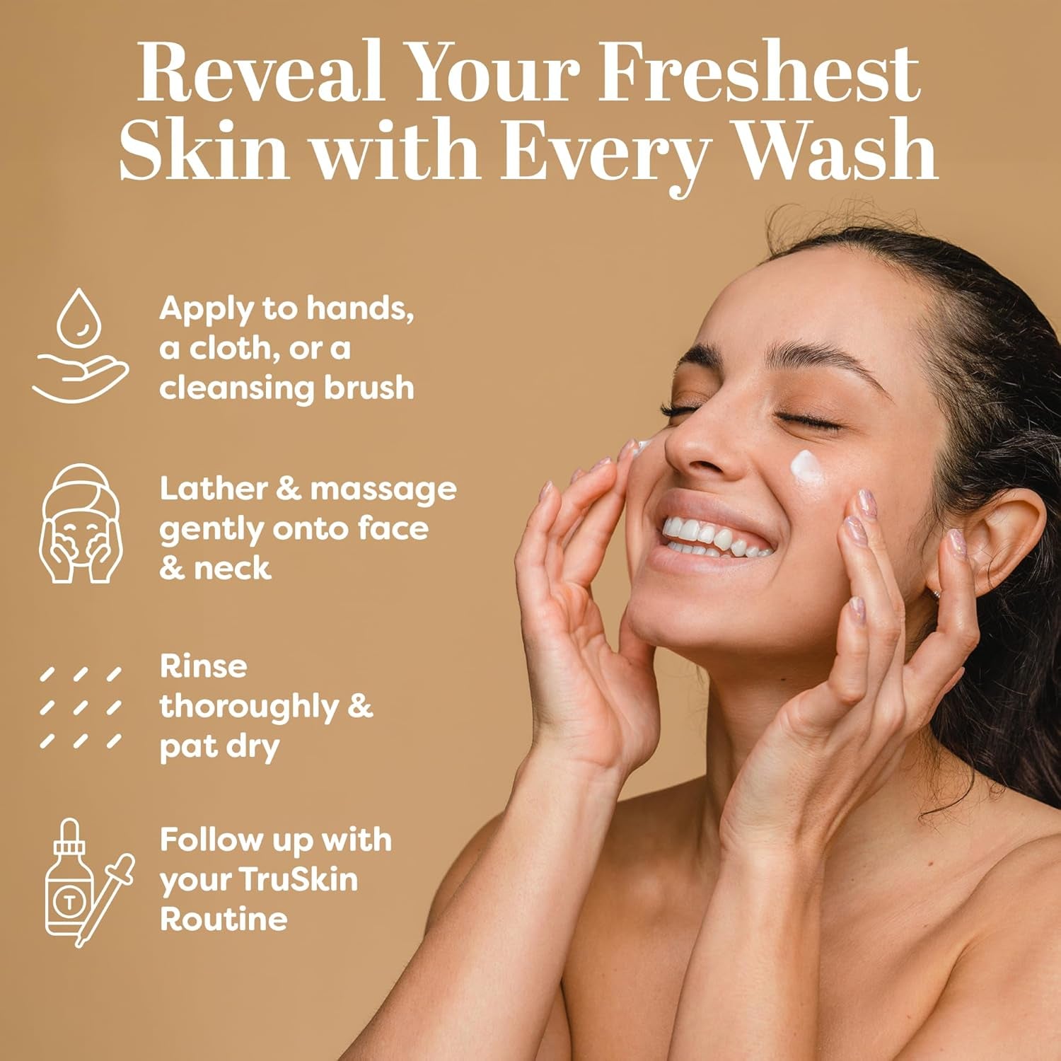 Soothing Cleansing Milk for Face – Gentle Facial Cleanser for Sensitive Skin with Plant-Based Rice & Oat Milk plus Hyaluronic Acid - Gently Removes Make-Up without Stripping Skin, 4.2 Fl Oz